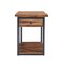 Alaterre Furniture Claremont Rustic Wood End Table with Drawer and Low Shelf ANCM0174 - alternate 5